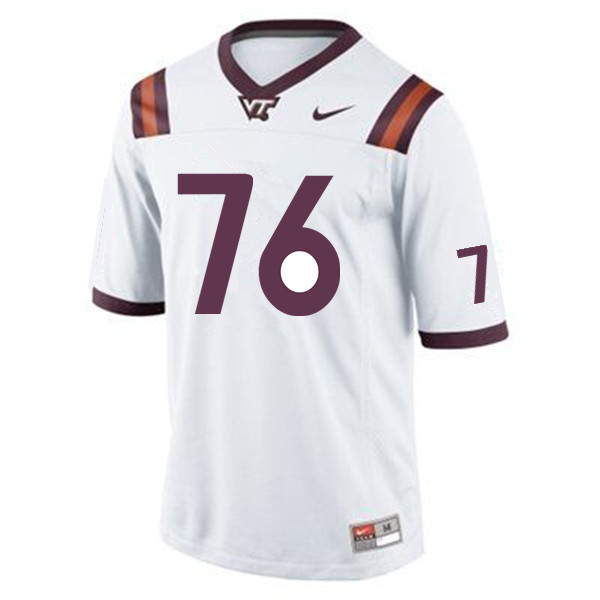 Men #76 Jarrett Hopple Virginia Tech Hokies College Football Jerseys Sale-Maroon